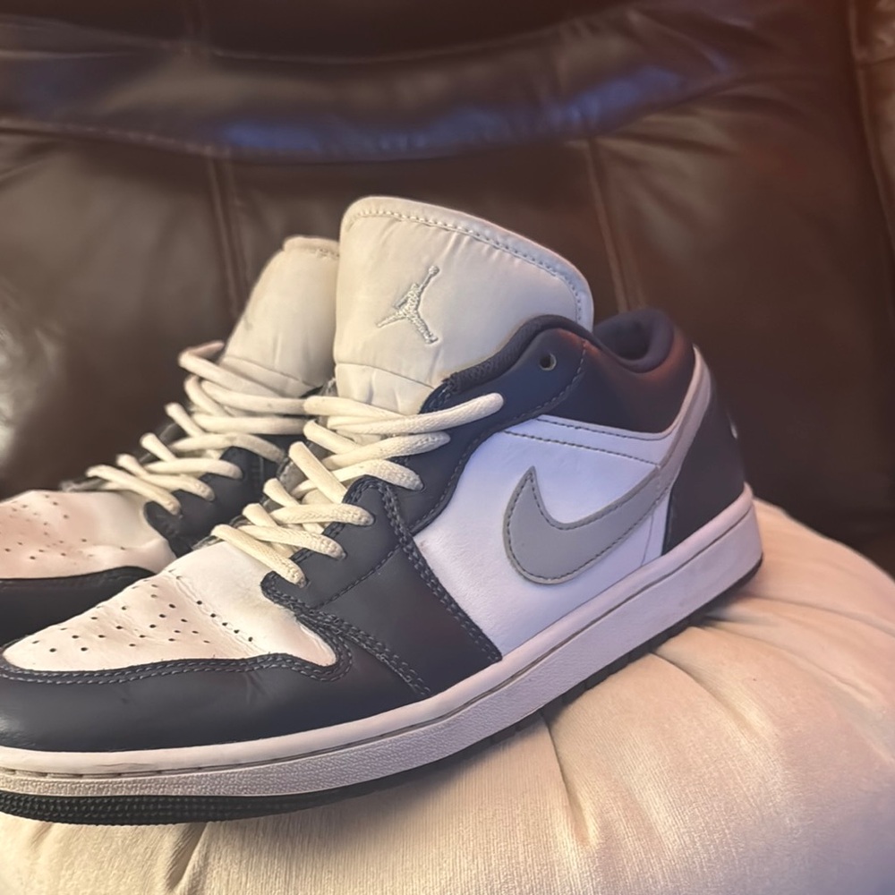 Nike Air Jordan Low Sneakers - Navy and White